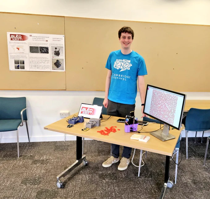 autohaem stall at Cambridge Festival.