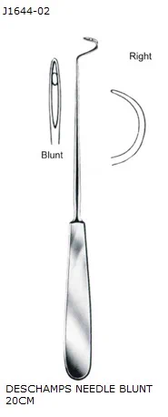 DESCHAMPS NEEDLE 20CM RIGHT