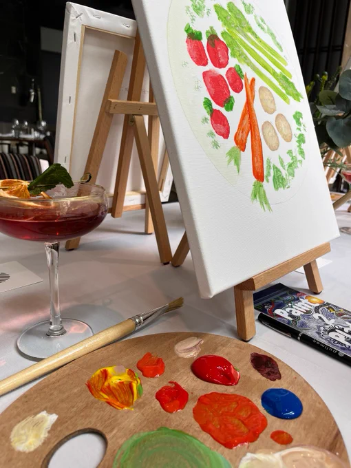 Paint to Plate is a creative and interactive dining experience where you get to express your creativity by painting the food you will to receive on a plate. When: Saturday April 29th

Time: 1:00pm

Where: 16 Hindmarsh Square Adelaide, 5000

Inclusions: Sparkling wine on arrival with canapes to get your creative tastebuds and mind flowing. You will be provided everything you require to become the ultimate artist, canvas, easel, brushes, paint, pallet and an apron. Lunch, designed by you from the food menu items provided. While Chef brings your painting to life cocktails from Edenburgher distillery will be served.