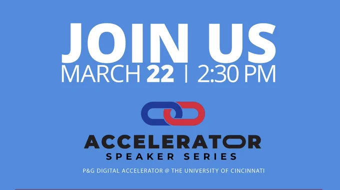 Join us March 22, 2:30 p.m. Accelerator Speaker Series. 