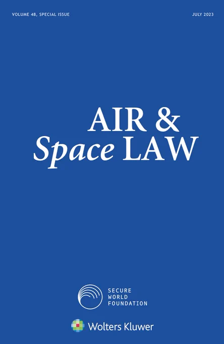 Cover of the special issue of Air & Space Law journal