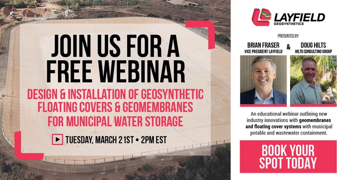 Join us for a Webinar: Learn about best practices for designing & installing floating covers and geomembrane liners.