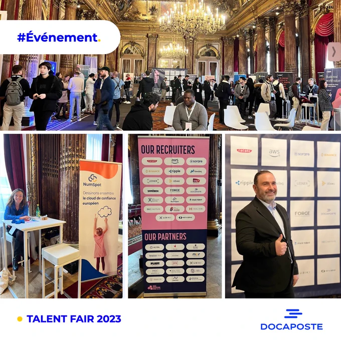 Montage photo de la #TalentFair2023, l'événement #Web3 autour de la tech française.