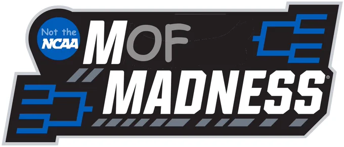 Image of the "MOF Madness" logo which is the March Madness logo with "March" being replaced by "MOF" and "NCAA" being replaced by "Not the NCAA"