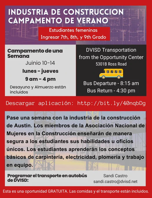 Translated Spanish flier for summer camp