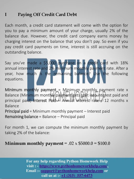 Write my Python Homework