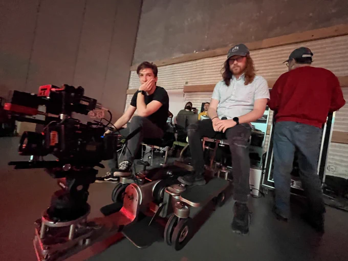Dolly w/ camera, mo-sys, director, dp