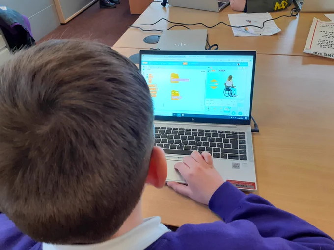 Child coding 