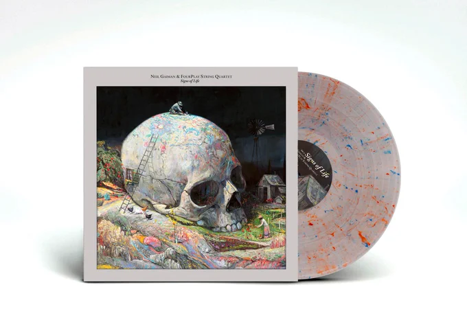 Limited Edition of the debut album 'Signs of Life' by Neil Gaiman & FourPlay String Quartet in 'Clear w/ Blue and Red Sparkle' is available now for PRE-ORDER from Barnes & Noble. . And go to https://neilandfourplay.lnk.to/signsoflife for more information!