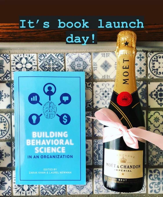 It's book launch day for the book Building Behavioral Science in an Organization.