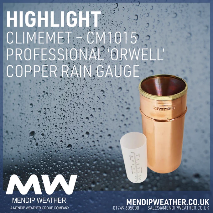🌧️ Highlight 🌧️

👓 ClimeMet – CM1015 Professional ‘Orwell’ Copper Rain Gauge

The Orwell Copper Rain Gauge from ClimeMET provides an extremely accurate and straightforward way to measure the rainfall that can be relied upon for a lifetime.
The rain falls through a defined aperture and into the inner plastic measure; the contents are then measured, normally once a day. Any additional rainfall collected in the large copper body of the rain gauge can be measured by pouring into the supplied measuring jar.

🌍 Buy your today : https://mendipweather.co.uk/weather-stations/gifts-and-weather-stations-under-200/climemet-cm1015-professional-orwell-copper-rain-gauge/

#raingauge #rain #measure #rainforests #raindrops #rainlover #rainday #rainy #rains #weatherinstruments #home #garden #rainfall #weather #ministation #meteorologist