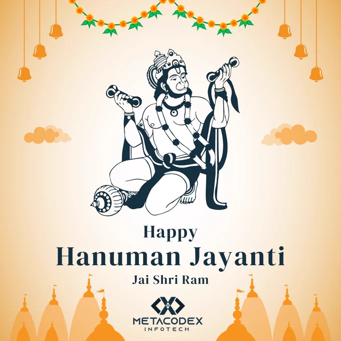 Happy Hanuman Jayanti
jaiiiii shriiiii RAM

#metacodexinfotech #metacodex #webdesign #webdevelopment #graphicdesign #itcompnay #digitalmarketingagency #socialmediahandling #youtubemarketing 