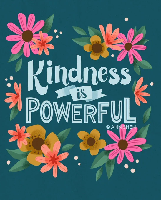 Kindness increases a positive outlook, so children have greater attention spans, are more willing to learn, and are better creative thinkers with better results at school.