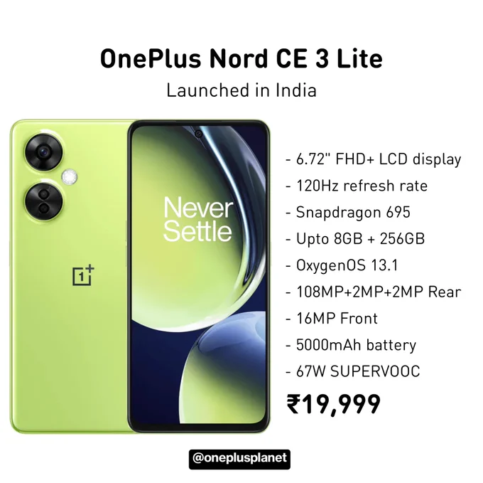 OnePlus Nord CE 3 Lite 