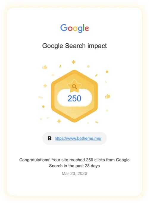 Thanks again @googlesearchc—nice little accomplishment in March.