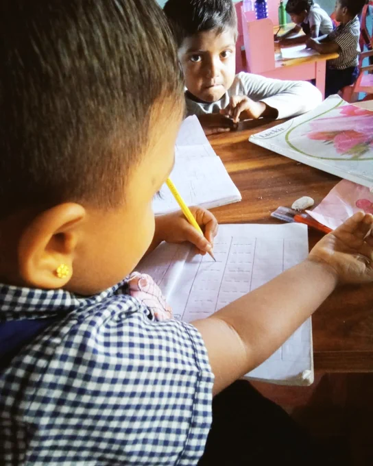 Developing important social skills is necessary before starting kindergarten; preschoolers will learn how to share and cooperate, work together, take turns, participate in group activities, follow simple directions, and communicate wants and needs.