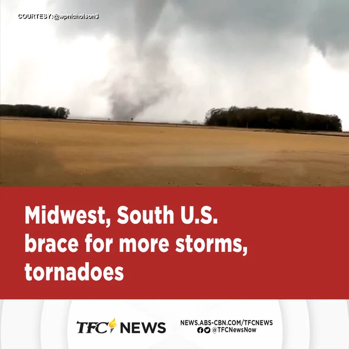 Residents in the Midwest and Southern U.S. are bracing for more storms after a series of tornadoes battered several states last week.

Lenn Almadin Thornhill reports.