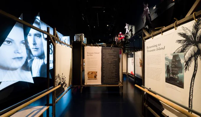 Image shows part of the exhibition in Cornwall