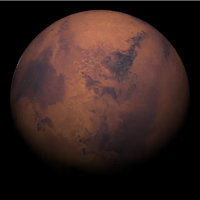 image showing the face of Mars