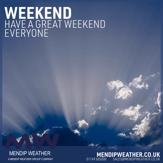 Have a great weekend everyone. This coming Monday we have announcement to make about our expansion. You won’t be disappointed at all. 

https://mendipweather.co.uk

#weekend #weekendvibes #weekendmotivation #weekendgoals #weekendplans #weekendreading #weekendtrips #announcement #excited #newweek #moredetails #comingsoon #weatherstations #weather #weathershop