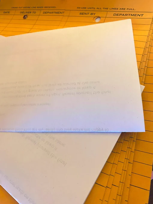 Stack of courier envelopes