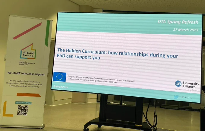 Welcome slide for workshop
