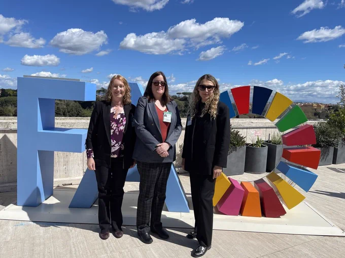 Pictured: Mariya-Khrystyna Koziy (IGTC Geneva Envoy), Shawna Enz Cross (IGTC ePhyto Working Group Co-Lead), Krista Thomas (IGTC LLP Team Lead)
