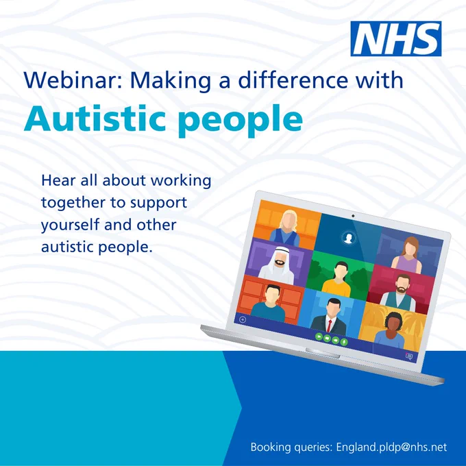Webinar: Making a differnece with autistic people. Hear all about working together to support  yourself and other autistic people.