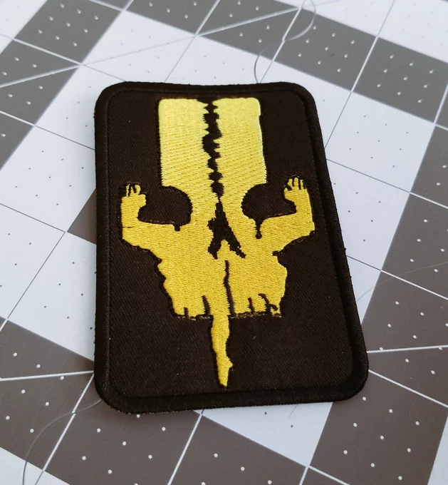 Embroidered patch for the board game 7th continent.