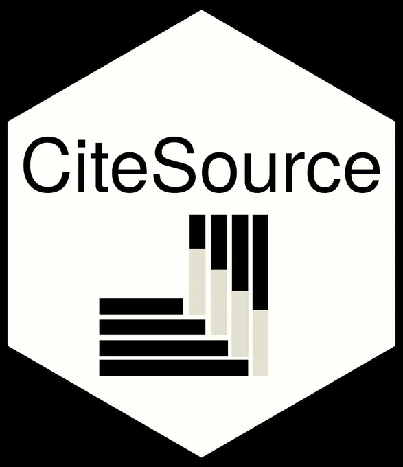 CiteSource R package hex logo
