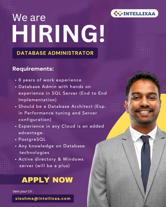 Hiring Database Administrator 