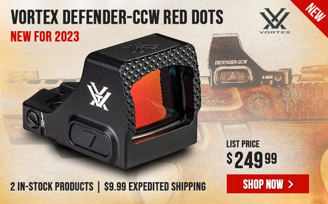 Vortex Defender-CCW Red Dots - New for 2023 - Scopelist