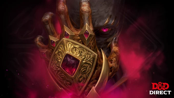The Eye of Vecna stares directly into your soul from behind a gilded hand.