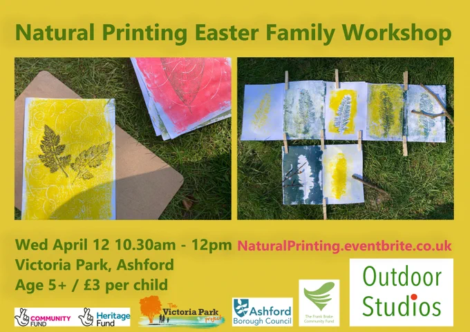 Natural Printing Family Workshop Poster