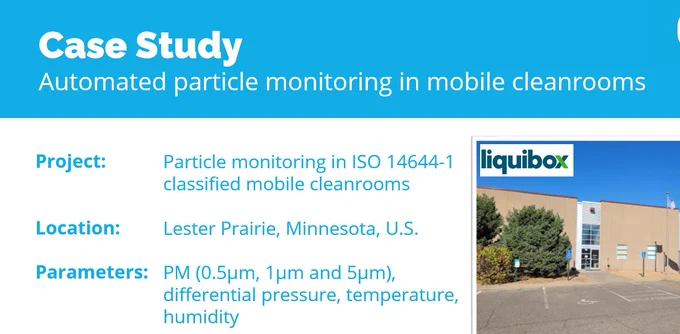 Case Study on automated particle monitoring