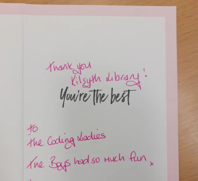 Thank you gift card
