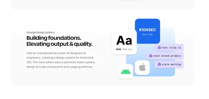 Screenshots from the website showing both optical sizes of Really Sans used together in harmony.