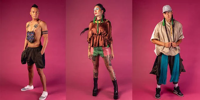 images of models wearing Jason's Ayimach_Horizon fashion collection. Photos by Tira Howard.
