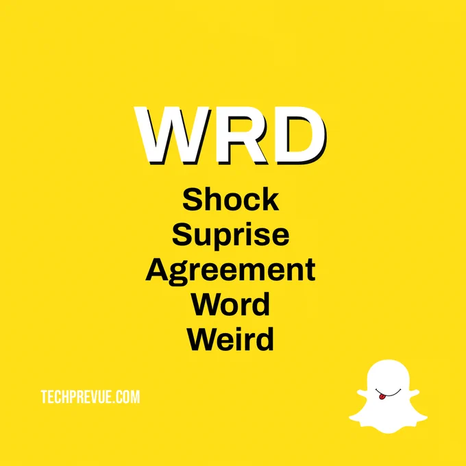 What does WRD mean on Snapchat and texting