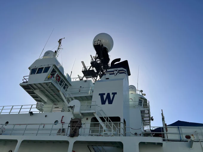 The University of Washington's Research Vessel, The Thomas Thompson.