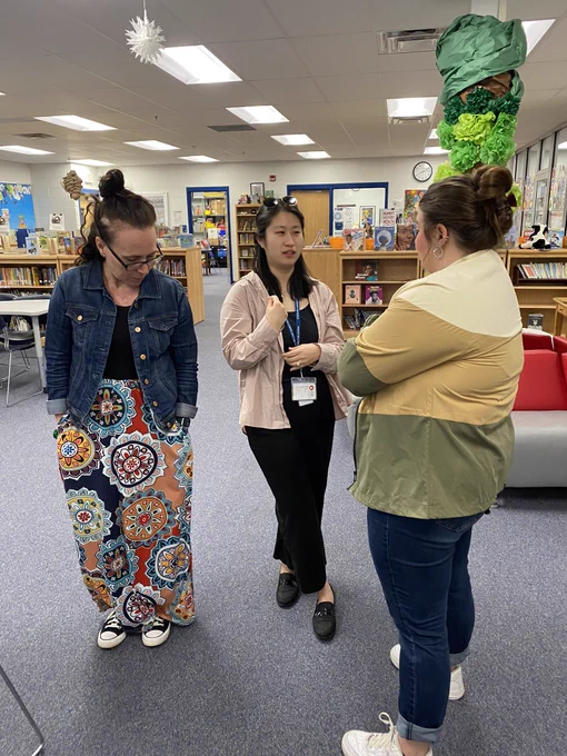 Teachers discussing classroom management