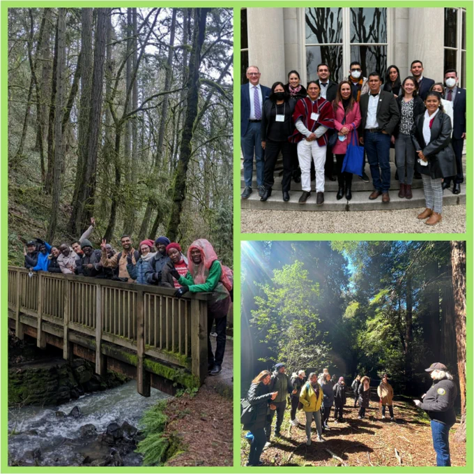 Photo collage of images from the 2023 International Visitor Leadership Program Climate Initiative.