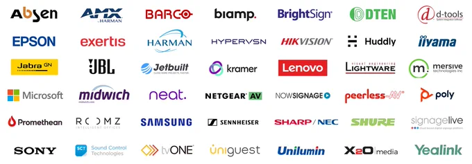 Over 40 leading brands signed up to exhibit at the AV Showcase by Peerless-AV