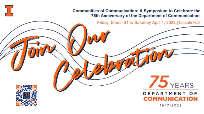 Join our celebration - 75 years, Department of Communication