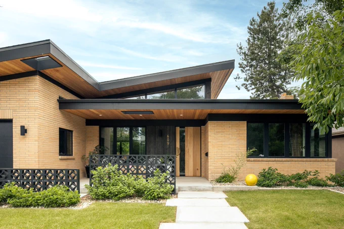 front exterior of modern home