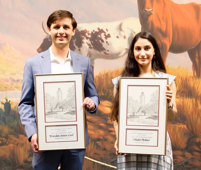 Texas Parents Outstanding Student Award Recipients