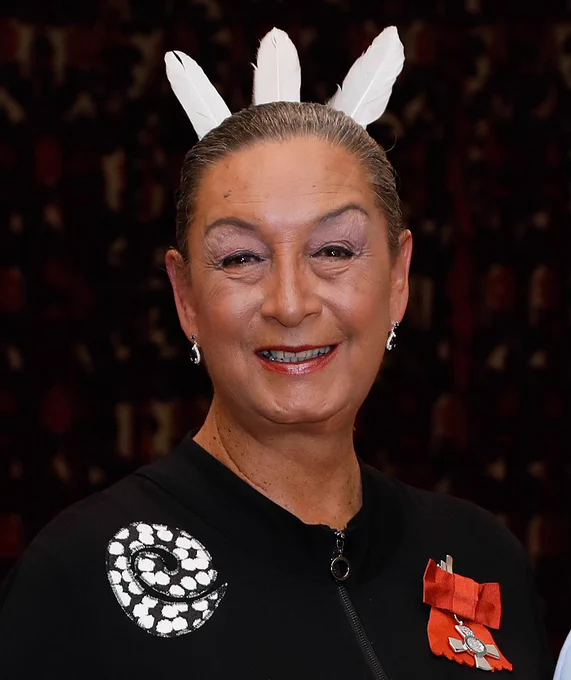  Portrait of Georgina Beyer after her investiture as MNZM for services to LGBTQIA  rights at Government House, Wellington on 19 October 2020.
