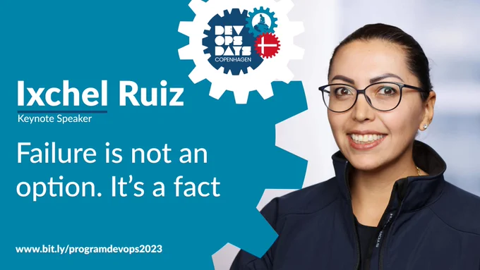 Ixchel Ruiz annouced as a keynote speaker for DevOpsDays.