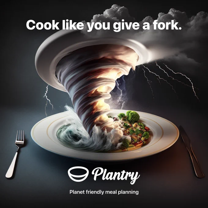 Cook like you give a fork. Planet friendly meal planning with Plantry. 
