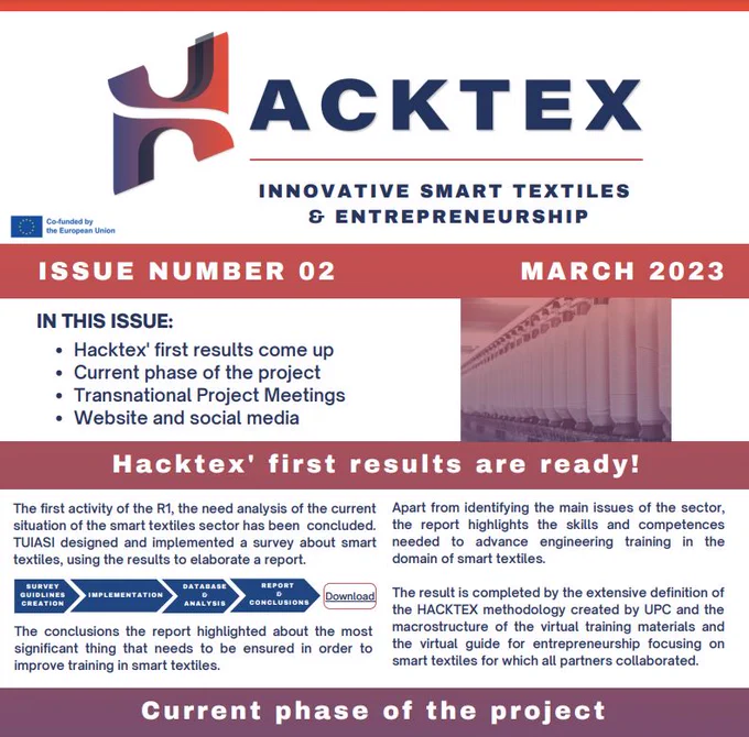Hacktex 2nd newsletter frontpage
